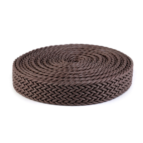 Braided webbing strap width 32 mm - Ecru light (1 Meter)