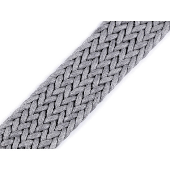 Braided webbing strap width 32 mm - Ecru light (1 Meter)