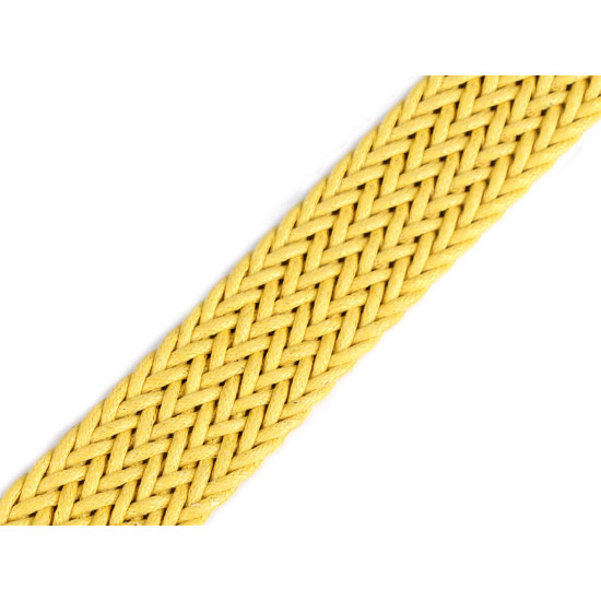 Braided webbing strap width 32 mm - Ecru light (1 Meter)