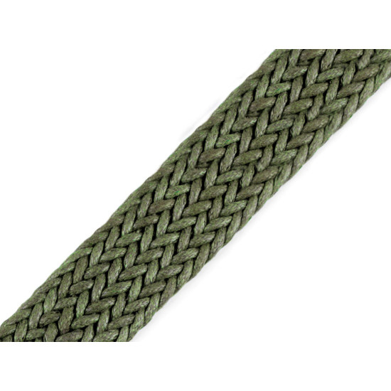 Braided webbing strap width 32 mm - Ecru light (1 Meter)
