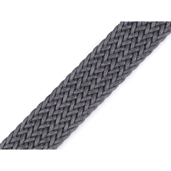 Braided webbing strap width 32 mm - Ecru light (1 Meter)