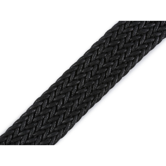 Braided webbing strap width 32 mm - Ecru light (1 Meter)