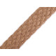 Braided jute webbing width 35 mm - Natural burlap (1 Meter) Braided jute webbing width 35 mm - Natural burlap (1 Meter)