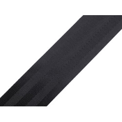 Taśma dwustronna szerokość 50 mm z połyskiem - Czarny (1 Metr)