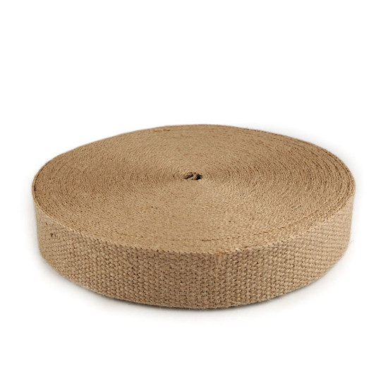 Taśma jutowa szerokość 40 mm - Płowy naturalny (1 Metr) Taśma jutowa szerokość 40 mm - Płowy naturalny (1 Metr)