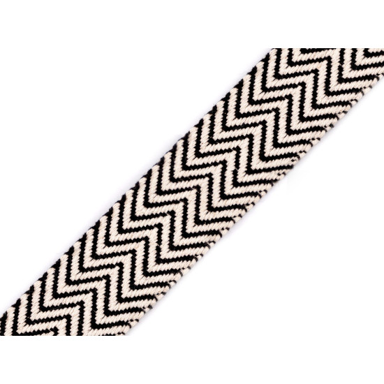 Taśma bawełniana obustronna szerokość 38 mm - Naturalny jasny (1 Metr) Taśma bawełniana obustronna szerokość 38 mm - Naturalny jasny (1 Metr)