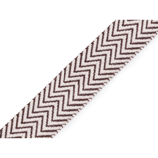 Taśma bawełniana obustronna szerokość 38 mm - Naturalny jasny (1 Metr) Taśma bawełniana obustronna szerokość 38 mm - Naturalny jasny (1 Metr)