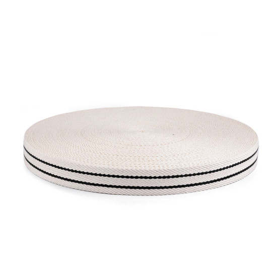 Taśma bawełniana dwustronna szerokość 38 mm - Naturalny jasny (1 Metr) Taśma bawełniana dwustronna szerokość 38 mm - Naturalny jasny (1 Metr)