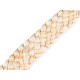 Natural braided corn straw ribbon - Ivory (1 Meter) Natural braided corn straw ribbon - Ivory (1 Meter)