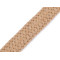 Braided webbing / straw tape for diy, width 30 mm - Natural brown (1 Meter)