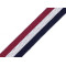 Double-faced polyester webbing width 37 mm - Blue-white-red (1 Meter)