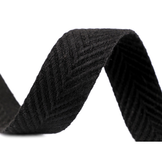 Double-faced polyester webbing width 38 mm - Dark grey (1 Meter) Double-faced polyester webbing width 38 mm - Dark grey (1 Meter)