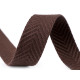 Double-faced polyester webbing width 38 mm - Dark grey (1 Meter) Double-faced polyester webbing width 38 mm - Dark grey (1 Meter)