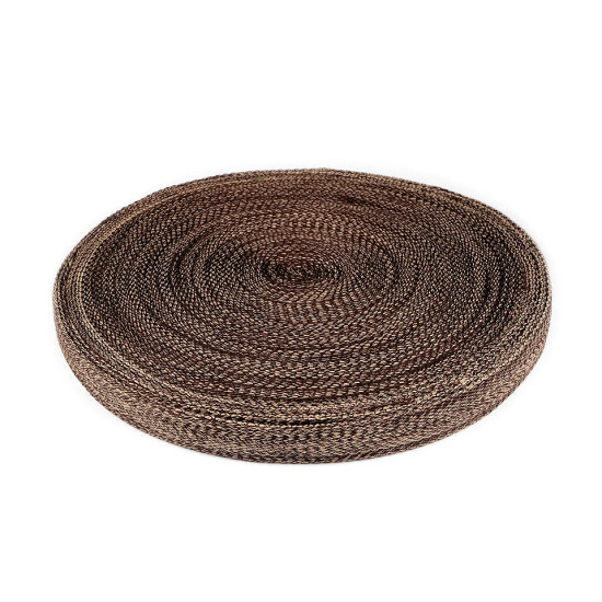 Double-faced polyester webbing width 38 mm - Beige (1 Meter) Double-faced polyester webbing width 38 mm - Beige (1 Meter)