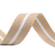 Double-faced polyester webbing width 38 mm - Beige (1 Meter) Double-faced polyester webbing width 38 mm - Beige (1 Meter)