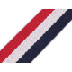 Double-faced webbing width 38 mm - Blue-white-red (25 Meters) Double-faced webbing width 38 mm - Blue-white-red (25 Meters)