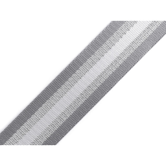 Taśma z lureksem gładka, dwustronna szerokość 50 mm - Czarny (20 Metry) Taśma z lureksem gładka, dwustronna szerokość 50 mm - Czarny (20 Metry)