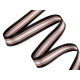 Glatter doppelseitiger gurt mit lurex breite 38 mm - Cognac-braun (1 Meter) Glatter doppelseitiger gurt mit lurex breite 38 mm - Cognac-braun (1 Meter)