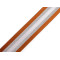 Glatter doppelseitiger gurt mit lurex breite 38 mm - Cognac-braun (1 Meter)