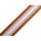 Glatter doppelseitiger gurt mit lurex breite 38 mm - Cognac-braun (1 Meter) Glatter doppelseitiger gurt mit lurex breite 38 mm - Cognac-braun (1 Meter)