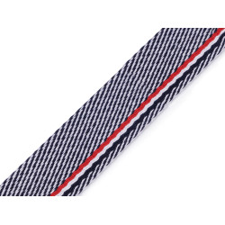 Taśma dwustronna szerokość 38 mm - Granatowy (1 Metr)