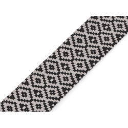Taśma dwustronna szerokość 50 mm - Czarny (1 Metr)