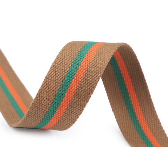 Double-sided webbing strap width 38 mm - Beige (1 Meter) Double-sided webbing strap width 38 mm - Beige (1 Meter)