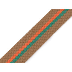 Double-sided webbing strap width 38 mm - Beige (1 Meter)