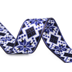 Taśma dwustronna szerokość 38 mm - Biało - niebieska (1 Metr)