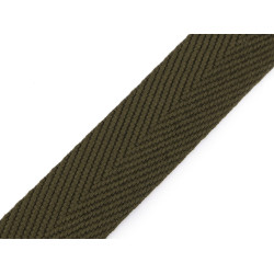 Taśma dwustronna szerokość 50 mm - Zielony khaki (1 Metr)