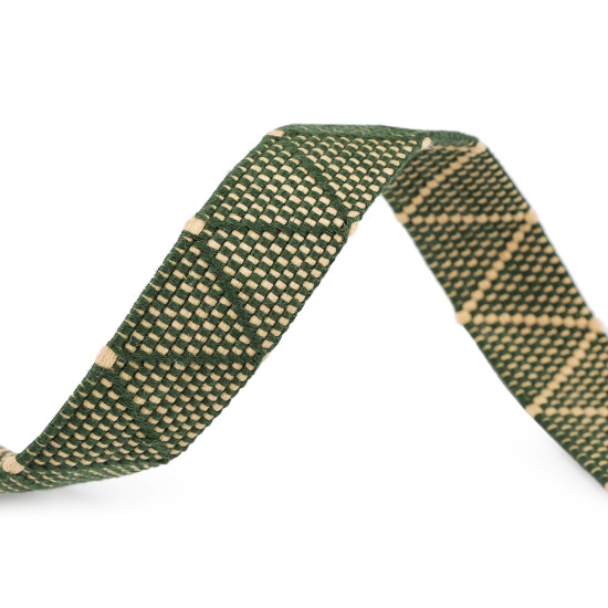 Double-sided webbing strap width 30 mm - Green (1 Meter) Double-sided webbing strap width 30 mm - Green (1 Meter)