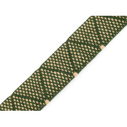 Double-sided webbing strap width 30 mm - Green (1 Meter)