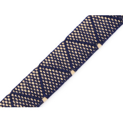 Double-sided webbing strap width 30 mm - Blue dark (1 Meter)