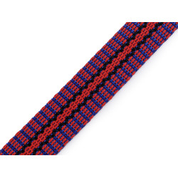 Cincha de mochila de doble cara, ancho 20 mm - Rojo (1 Metro)