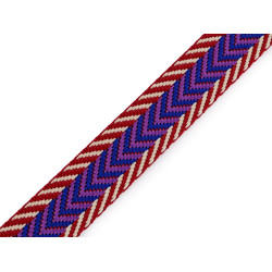 Cincha de mochila de doble cara, ancho 20 mm - Rojo (1 Metro)