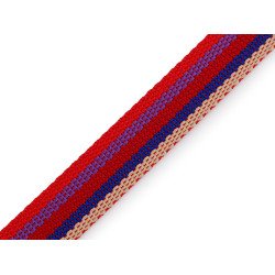 Cincha de mochila de doble cara, ancho 20 mm - Rojo (1 Metro)