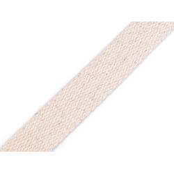 Cotton webbing strap width 20 mm - Burlap (25 Meters)