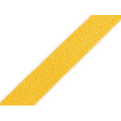 Cotton webbing strap width 20 mm - Mustard (25 Meters)