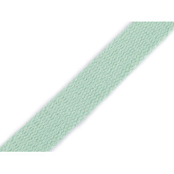 Cotton webbing strap width 20 mm - Sage green, light (25 Meters)
