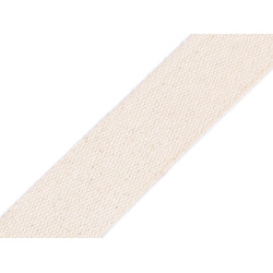 Cotton webbing strap width 40 mm - Burlap (1 Meter)