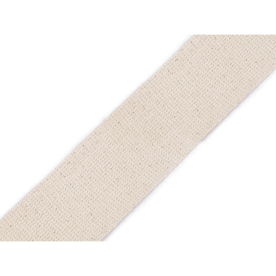 Cotton webbing strap width 50 mm - Burlap (1 Meter)