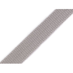Cinghia in polipropilene, foro di trazione: 20 mm - Grigio chiaro (1 Metro)