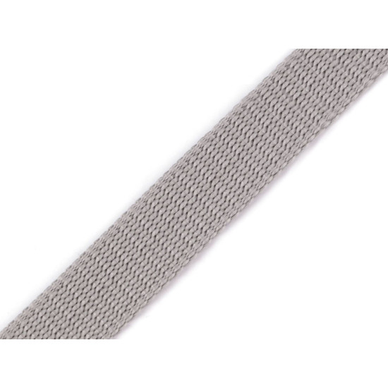 Polypropylene webbing strap, pulling hole 20 mm - Black (1 Meter) Polypropylene webbing strap, pulling hole 20 mm - Black (1 Meter)