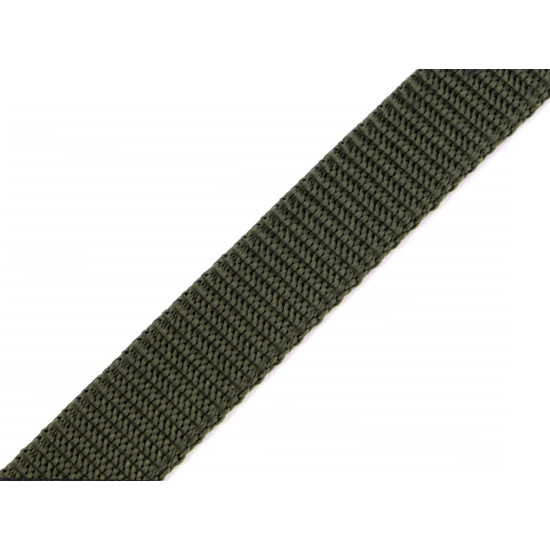 Polypropylene webbing strap, pulling hole 20 mm - Black (1 Meter) Polypropylene webbing strap, pulling hole 20 mm - Black (1 Meter)