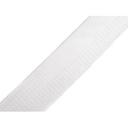 Taśma dwustronna szerokość 38 mm z połyskiem - Off white (1 Metr)