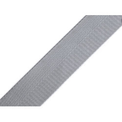 Taśma dwustronna szerokość 38 mm z połyskiem - Jasny popiel (45 Metry)