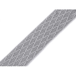 Taśma dwustronna z połyskiem szerokość 38 mm - Szary (1 Metr)