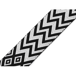 Double-sided polyester webbing strap width 50 mm - Black (1 Meter)