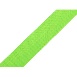 Taśma dwustronna szerokość 25 mm z połyskiem - Green yelow (1 Metr)