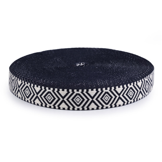 Taśma dwustronna szerokość 38 mm - Granatowy (1 Metr) Taśma dwustronna szerokość 38 mm - Granatowy (1 Metr)